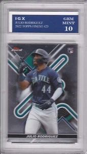 JULIO RODRIGUEZ ROOKIE CARD 2022 Topps Finest $$ GEM MINT 10 Baseball RC Mariner - Picture 1 of 1