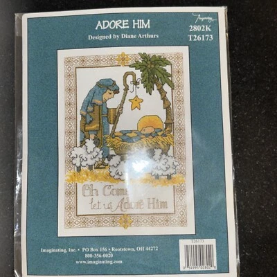 KIT PUNTO DE CRUZ DIANE ARTHURS "ADORARLO" T26173 Imaginating Inc Foto 1 de 3