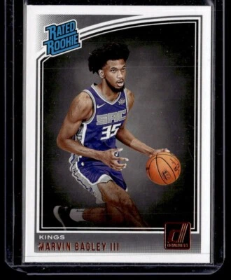 2018-19 Panini Donruss Marvin Bagley III Rated Rookie RC #168 Sacramento Kings - Image 1 of 2