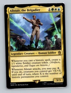 1x MTG - Alistair the Brigadier (0112) - Universes Beyond Doctor Who - WHO - NM - Picture 1 of 2