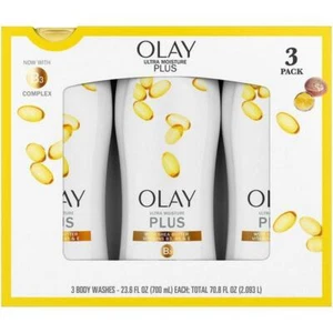 Olay Ultra Moisture Plus Duschgel 23,6 flüssige Unzen (3er Pack) - Bild 1 von 1