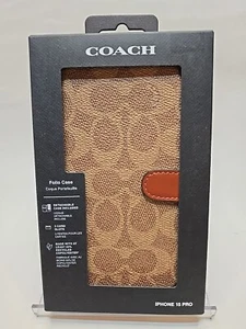 COACH NEW YORK Etui Portefeuille Folio Détachable pour Apple iPhone 15 Pro (Ban) 6.1" - Photo 1 sur 22