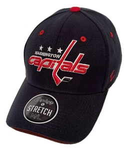 Zephyr NHL Washington Capitals RARE "ZH" Wool Blend Curved Stretch Fit Hat NWT - Picture 1 of 6