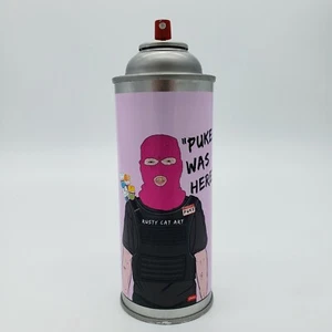 Joe Puke Graffiti Original Ski Mask Art Spray Paint Can by NY street artist - Picture 1 of 11