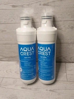 Aqua Crest AQF-FF46 Refrigerator Water Filters 2 Pack New - Image 1 of 4