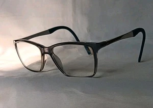 Ideal optics "Casey" Eyeglass Frames Grey/Blue 51□16-140 Pre-owned Flex Hinges - Bild 1 von 4