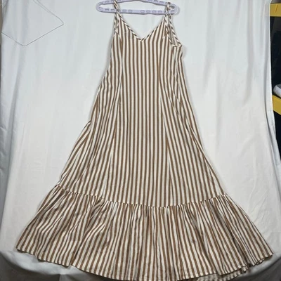 Asos Design Striped Maxi Dress Sleeveless Casual Sundress women's Size US 38 - Image 1 of 4