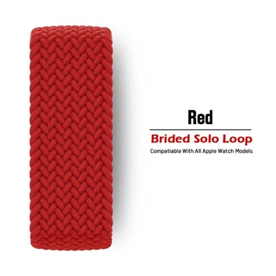 Banda trenzada de bucle solo 44/41/45/49 mm para Apple Watch 9 8 7 6 5 4 SE Ultra 2 Foto 1 de 4