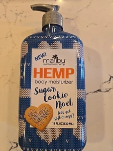Crema hidratante corporal de cáñamo Malibu azúcar galleta Noel 18 OZ gran regalo - Imagen 1 de 2