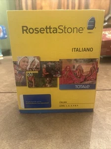 Rosetta Stone-Italian Version 4-Levels 1-5-Italiano Language CDs-MAC & Windows - Picture 1 of 7
