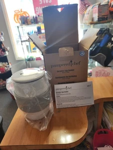 Pampered Chef Breakfast Sandwich Maker Ceramic Egg Cooker 2634 Opened BRAND NEW - Picture 1 of 1
