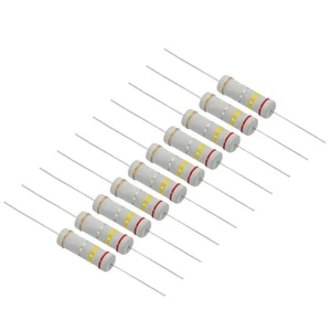 5Watt 0,24 Ohm Carbonio Pellicola Resistore,10pz 5% Tolleranza Resistori - Foto 1 di 6