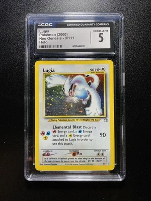 CGC 5 Lugia 2000 Neo Genesis 9/111 Holo Pokemon Card - Image 1 of 2