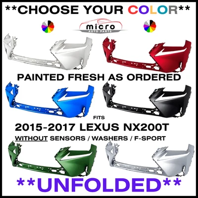 NEW FRONT BUMPER FOR 2015-2017 LEXUS NX200T PAINTED CHOOSE YOUR COLOR LX1000286 Foto 1 de 4