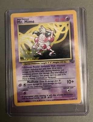 Pokémon TCG Jungle Set Mr. Mime Holo Rare Card 6/64 Vintage WOTC 1999 NM - Image 1 of 3