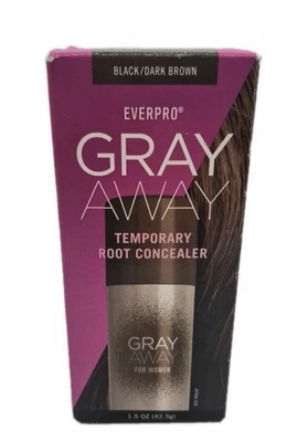 Corrector de raíces temporal Everpro Gray Away - negro/marrón oscuro, 1,5 oz Foto 1 de 2
