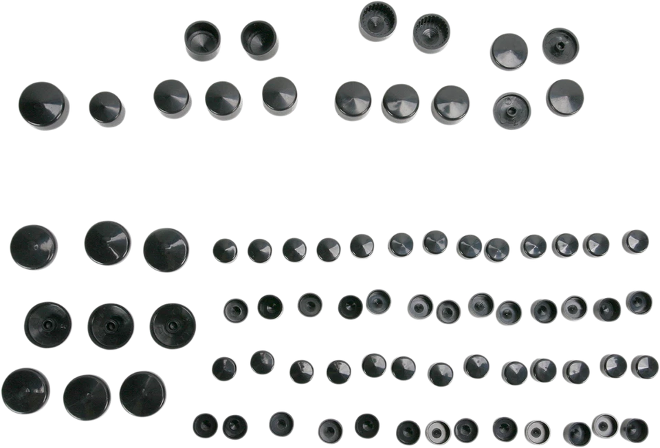 Drag Specialties [2401-0713] Kit de cubierta de perno estándar negro Foto 1 de 1