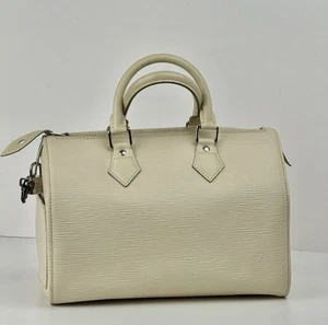 Louis Vuitton Handtasche Selten Elfenbein EPI Speedy 25 Tasche - Bild 1 von 9