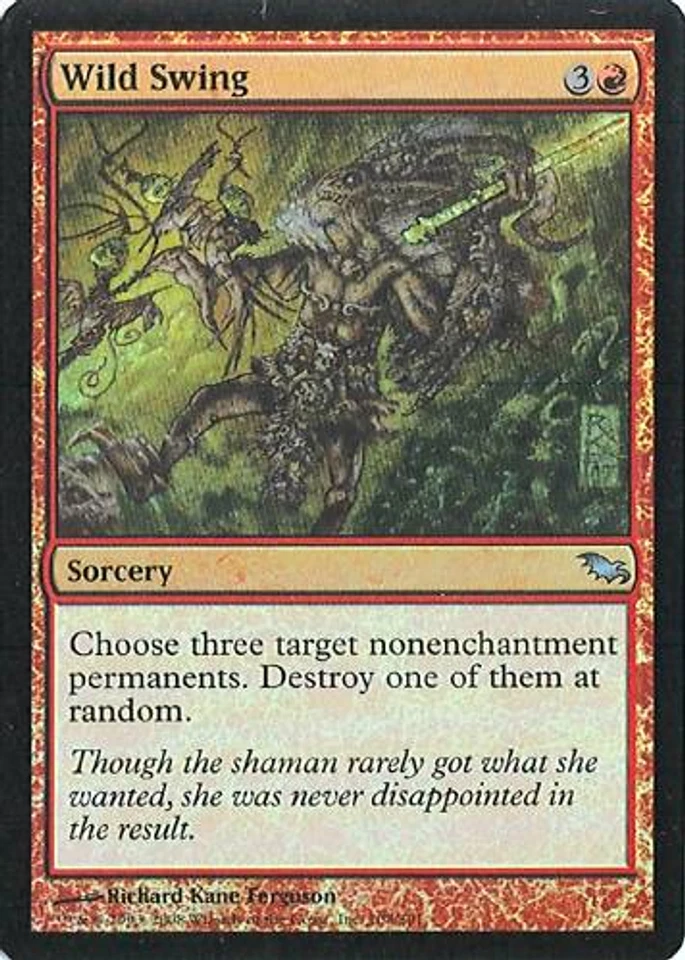 MTG - Shadowmoor - Wild Swing - Foil - NM - Image 1 of 1