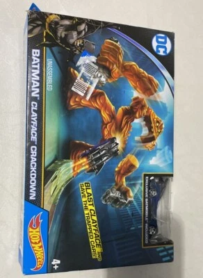 DC Batman Hot Wheels Clayface Crackdown Play Set   NEW - Image 1 of 2