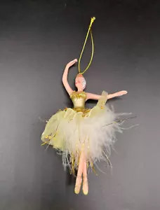 Ballerina Holiday Time ballerina 6" paillettes tutù ornamento albero di Natale - Foto 1 di 11
