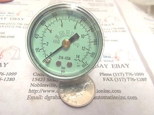 Numatics 214-115A 0-200 psi Pressure Gauge - Picture 1 of 2