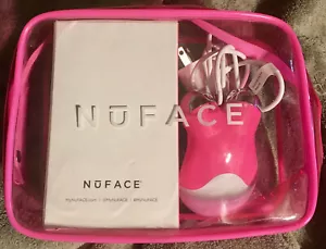 NUFACE MINI POWERLIFT EXPRESS FACIAL TONING DEVICE RARE PINK W/BAG,GEL,SPRAY - Picture 1 of 8