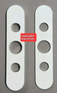 4x lange passgenaue Jalousie Fenstergriff Abstandhalter Packer 10 mm stark in schwarz - Bild 1 von 2