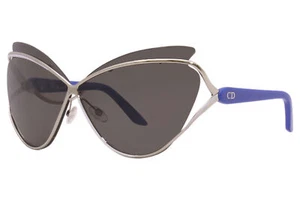 Christian Dior DiorAudacieuse1 4CLY1 Sunglasses Palladium-Blue/Grey Lenses 72mm - Picture 1 of 5