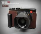 Lim's Leather Half Case Metal Grip Dovetail Plate For 2023 Leica Q3 Brown