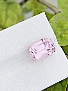 Natural Pink kunzite Gemstone 4 Ring Making, cushion cut Kunzite 6.90ct - Picture 1 of 9