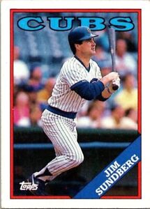 Jim Sundberg Topps 516 Chicago Cubs 1988 Baseball Card