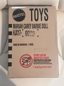 Barbie Mariah Carey Urlaub Signature Weihnachtspuppe rot Kleid HAND tragen - Bild 1 von 2