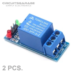 2 X 1-Channel 5VDC Optocoupler Relay Switch Module Board for Arduino Raspberry - Picture 1 of 7