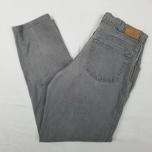 Pantalones de mezclilla cuadrados Lands End para hombre talla 34 algodón gris lavado en piedra w33 L30 - Imagen 1 de 10