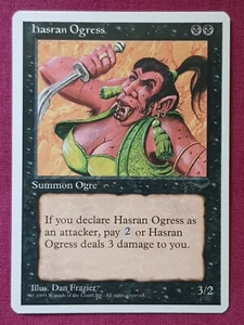 Magic The Gathering CRÓNICAS HASRAN OGRESS tarjeta negra Magic The Gathering - Imagen 1 de 2