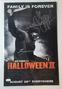 🎃DANIELLE HARRIS & TYLER MANE SIGNED 11x17 MOVIE POSTER HALLOWEEN 2 /COA JSA🎃 - Picture 1 of 1