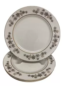 Empress China Golden Silhouette Japan Dinner Plates Set Of 3 - Picture 1 of 4