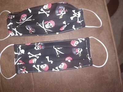 海盗骨头头头骨棉面膜成人手工制作美国 — 第 1/3 张图片