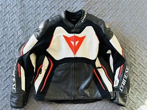 Dainese Tuono D-Alr Leather Racing Motorcycle Jacket Size 58 - Picture 1 of 11
