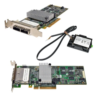 Fujitsu 8 porte SAS RAID CONTROLLER LSI Logic MegaRAID 9280-8e A3C40126147 LP - Immagine 1 di 4