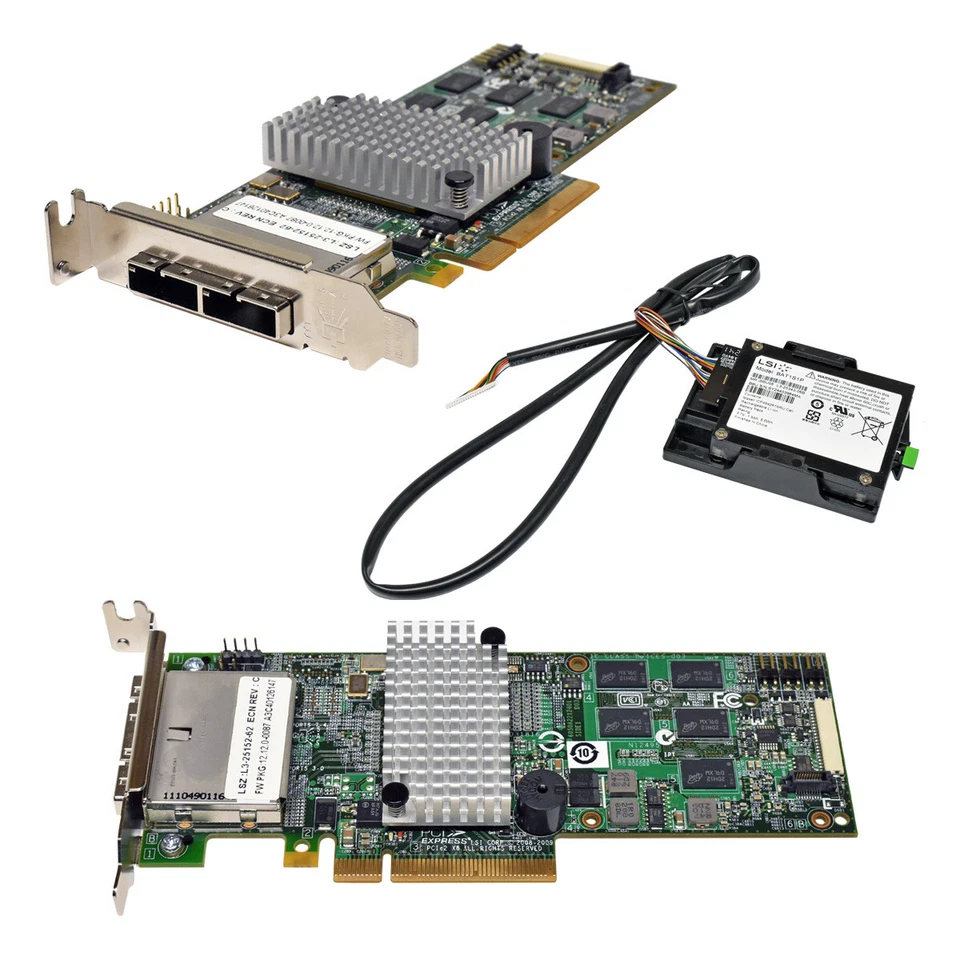 Fujitsu 8-Port SAS RAID Controller LSI Logic MegaRAID 9280-8e A3C40126147 LP - Image 1 of 4