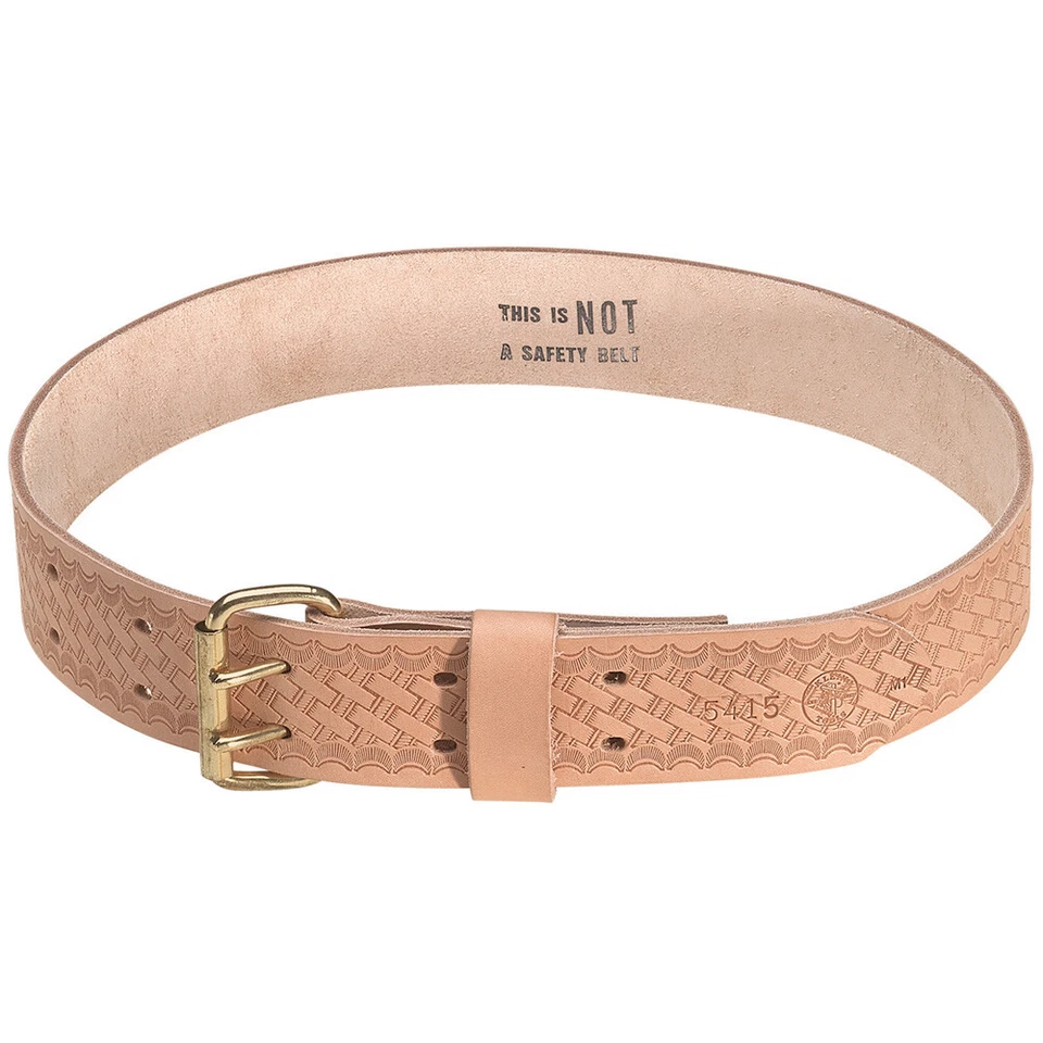 Klein Tools 5415S 55252 Embossed Leather Tool Belt Small