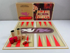 Vintage 1975 Backgammon Selchow & Righter S And R Board Game Original Box - Picture 1 of 12