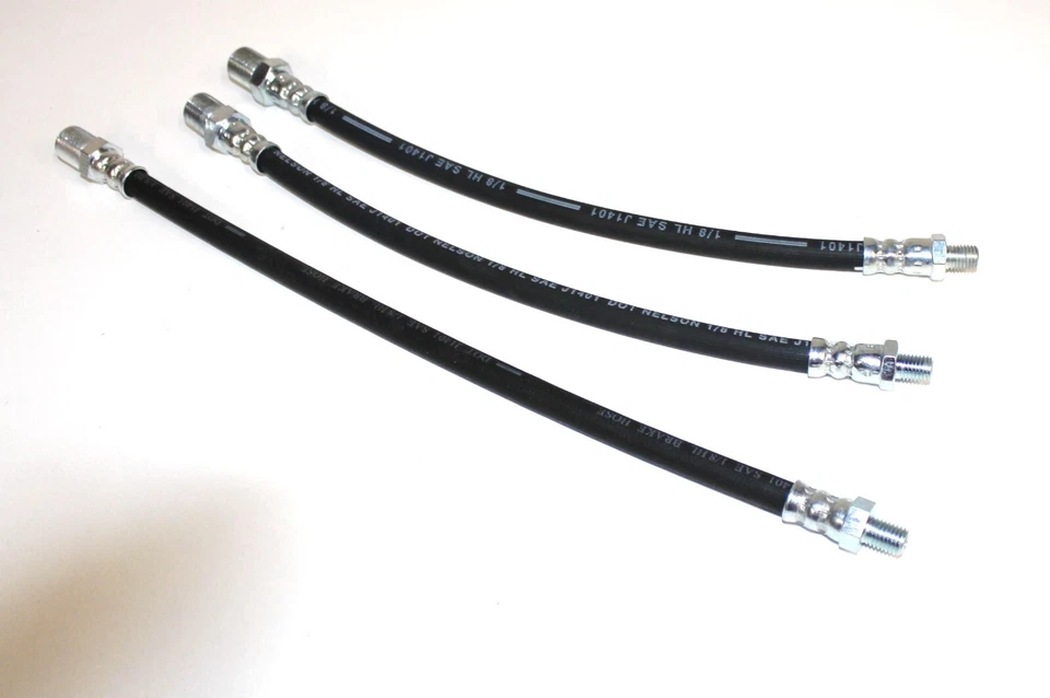 SET OF 3 FLEXIBLE BRAKE HOSES FOR THE MORRIS OXFORD MO SERIES 1949 - 1954 - Image 1 of 1