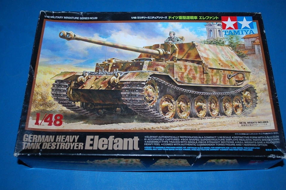 Tamiya 32589 - German Heavy Tank Destroyer Elefant  scala 1/48 - Immagine 1 di 1
