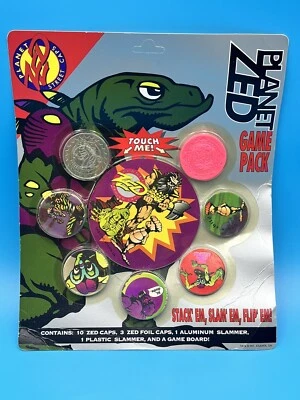 Vintage 90s Planet Zed Street Caps Sealed Game Pack Pogs Milk Cap - Image 1 of 4