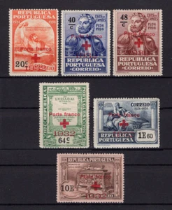 Portugal 1932 RED CROSS CRUZ VERMELHA #35/40 complete set, MH FVF - Picture 1 of 1