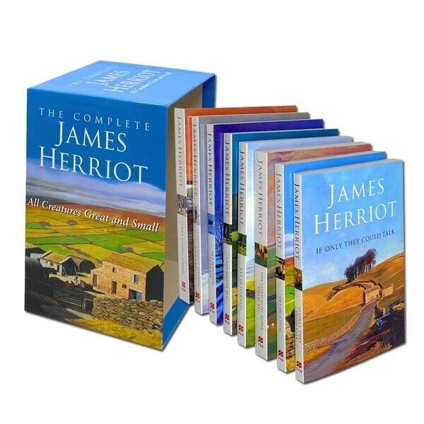 The Complete James Herriot Box Set 1-8 Collection 8 Books Set Every Living Thing - Image 1 of 3