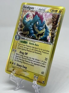 Pokémon TCG Feraligatr EX Dragon Frontiers Holo Carta Rara 2/101 Carta Errore - Foto 1 di 4